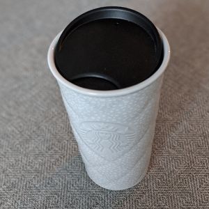 Starbucks ceramic travel mug. Brand New!